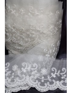 TIRA ENCAJE CRUDO 6CM