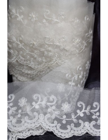 TIRA ENCAJE CRUDO 6CM