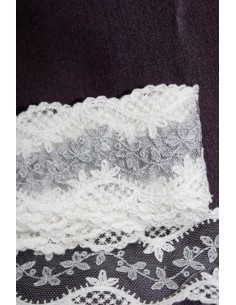 TIRA ENCAJE BLANCO Y GRIS...