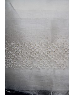 TIRA ENCAJE CRUDO 18CM