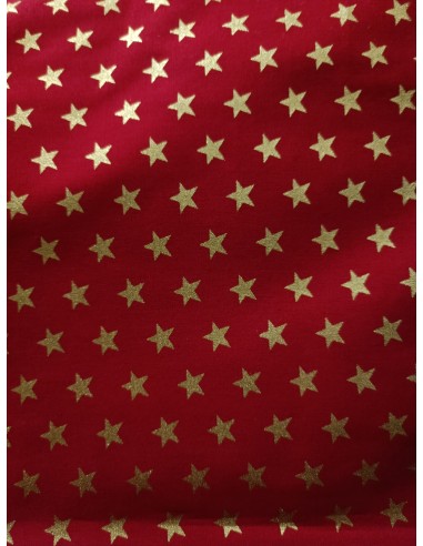 algodon estrellas doradas