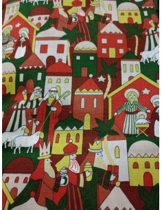 algodon casas navidad