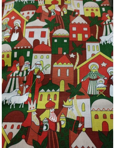 algodon casas navidad